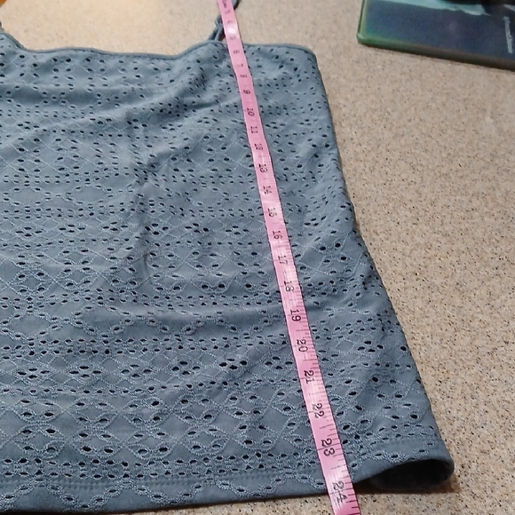 LOFT Steel Blue Eyelet Camisole - Picture 7 of 7